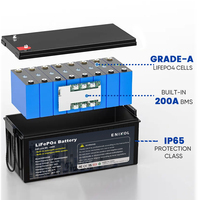 Pengisian Cepat dan Baterai Tahan Lama Lithium 12v 200ah Baterai Lithium Lifepo4