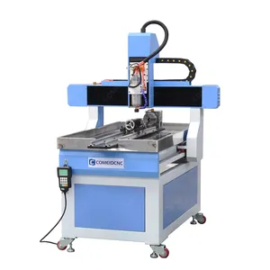 3 Axis 4 Axis CNC 6060 Rotary Spindle CNC Router 3D CNC Wood Carving Engraving Machine Price