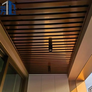 Soffitti Metallici a Doghe Quadrate in Alluminio Moderni e Resistenti all'Umidità per Hotel, Appartamenti, Ospedali e Sale - Vendita all'Ingrosso Diretta dalla Fabbrica - Product Image 4