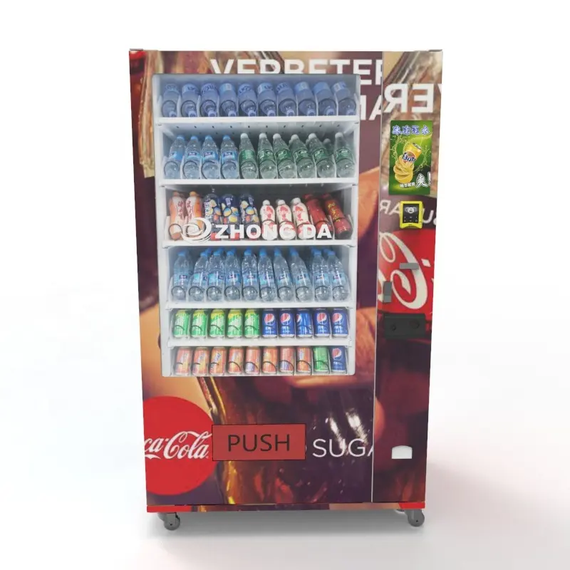 Kühlsystem-Verkaufs automat Kombinieren Sie den Verkaufs automaten für Snacks mit Touchscreen