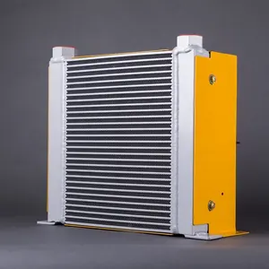 Haimao radiador de óleo hidráulico, radiador de alumínio do troca de calor da marca ah1012t 100l com ventilador