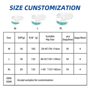 カスタムメンズ & ウィメンズミディアム & エクストララージリークプルーフ大人用おむつガードプリントデザインのソフト通気性吸収