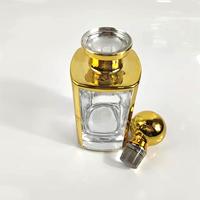 Arabe attar bouteille affichage doré carafe bouteille verre parfum pour oudh