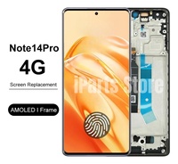 Écran de remplacement neuf IPARTS pour Xiaomi Redmi Note 14 Pro 4G 24116RACCG 120HZ AMOLED avec écran tactile et châssis
