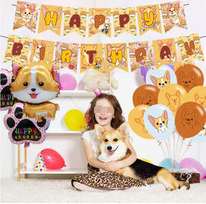 Bandera <span class=keywords><strong>de</strong></span> Feliz Cumpleaños para Corgi, Globo <span class=keywords><strong>de</strong></span> Aluminio con Diseño <span class=keywords><strong>de</strong></span> Corgi, Decoración para Pastel, Globo Impreso para Fiesta <span class=keywords><strong>de</strong></span> Cumpleaños <span class=keywords><strong>de</strong></span> <span class=keywords><strong>Perros</strong></span> - Product Image 2