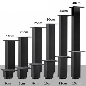 Pieds de meubles réglables en aluminium pour armoire, canapé, lit, table – Supports de base pour augmentation de hauteur - Product Image 1