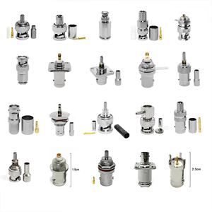 75OHM BNC hembra Jack mamparo <span class=keywords><strong>a</strong></span> BNC hembra Jack adaptador coaxial CCTV cámara de vídeo sistema RF conector adaptador - Product Image 5