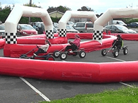 Quad gonflable professionnel personnalisé/Didi Car/Go Karts Track piste de course gonflable stimulante