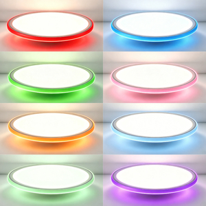 38W 48W LED Ceiling <b>Light</b> Smart RGB Side-emitting 3CCT SMD2835 Dimmable Remote Control Round Ceiling Lamp for <b>Indoor</b> Decoration - Product Image 6