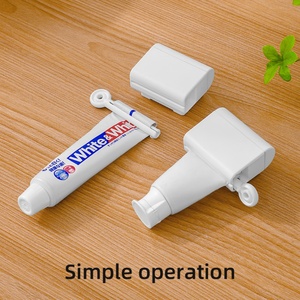 Manual <b>Toothpaste</b> Seat Holder Stand Rotate Tool Plastic <b>Toothpaste</b> <b>Squeezer</b> Facial Cleanser Hand Cream <b>Squeezer</b> - Product Image 1