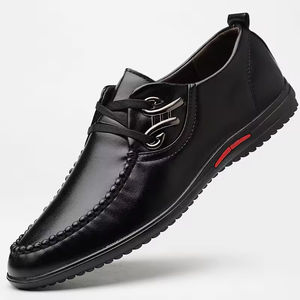 Zapatos Formales de Hombre de Cuero Genuino Británico de Alta Calidad, Diseño de Lujo para Negocios, con Cierre de Cordones, Patrón Hecho a Mano, Gran Venta - Product Image 1