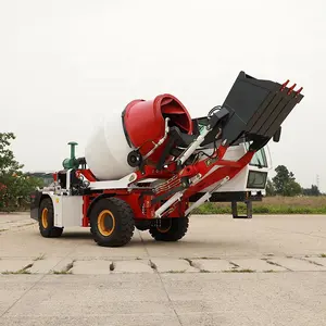 Mélangeur de transport en béton à chargement automatique de 4m3/Chine prix du camion malaxeur mobile potable