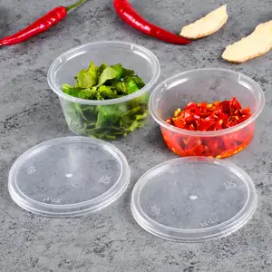 To Go Customized 0.75oz 1oz 1.5oz 2oz 3oz 4oz 5oz 5.5oz 6oz Disposable Clear Seasoning Sauce Portion Cups With Lids