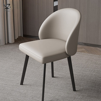Vente en gros de chaises d'hôtel en tissu Yazhi Mobilier de chambre moderne Chaises de restaurant nordique en métal en cuir PU