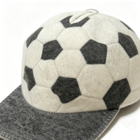 Gorra de béisbol de fieltro de lana gruesa, estilo fútbol, para sauna, exterior, transpirable, impermeable, a la moda, absorbente de sudor, con diseño colgante