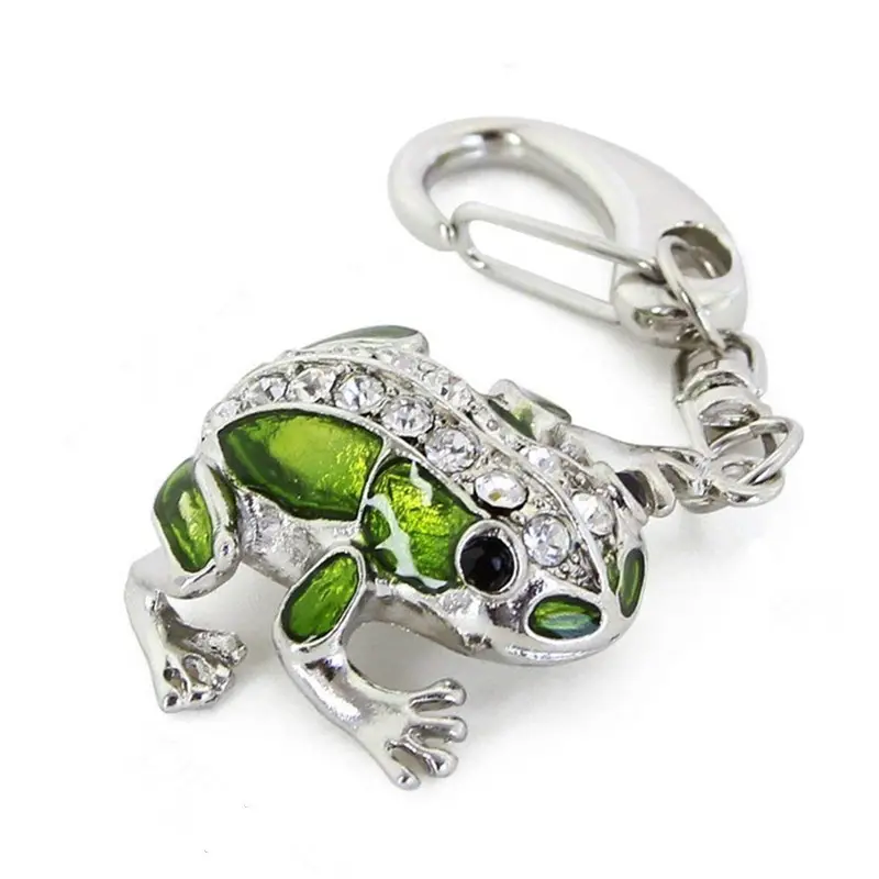 Schöner Frosch Schmuck USB-Flash-Laufwerk mit Schlüssel bund Tierform Anhänger Memory Drive