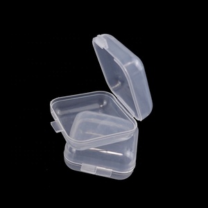 Bán buôn nhỏ vuông vỏ sò rõ ràng hộp nhựa cho các phụ kiện lưu trữ đồ trang sức Earplug bao bì <span class=keywords><strong>container</strong></span> - Product Image 5