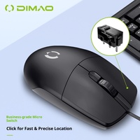 Souris USB filaire DM01 pour droitier, rétroéclairage LED, 4 boutons, design ergonomique pour le jeu et le bureau – Vente en gros usine