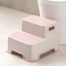 Taburete de Baño de Dos Peldaños HALO, Antideslizante, de Plástico, Compacto, Escalón de PP para Uso en el Hogar y Baño, OEM, ODM, Venta al Por Mayor - Product Image 4