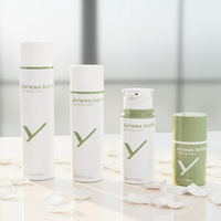 Flacon pompe sans air en plastique 50ml 100ml 150ml 200ml, emballage cosmétique pour crème et lotion, flacon de voyage sous vide en PP