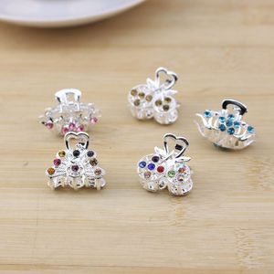 Korean Style Rhinestone Claw <b>Clip</b> Alloy 5.5cm Mixed Colors Daily Hair <b>Clip</b> Irregular Heart Wings Pattern - Product Image 1