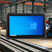 Tablette robuste Windows TPM 2.0 avec lecteur d'empreintes digitales optique, processeur Intel Atom, stockage de 256 Go, batterie à échange à chaud, 4G LTE, écran de 10,1 pouces