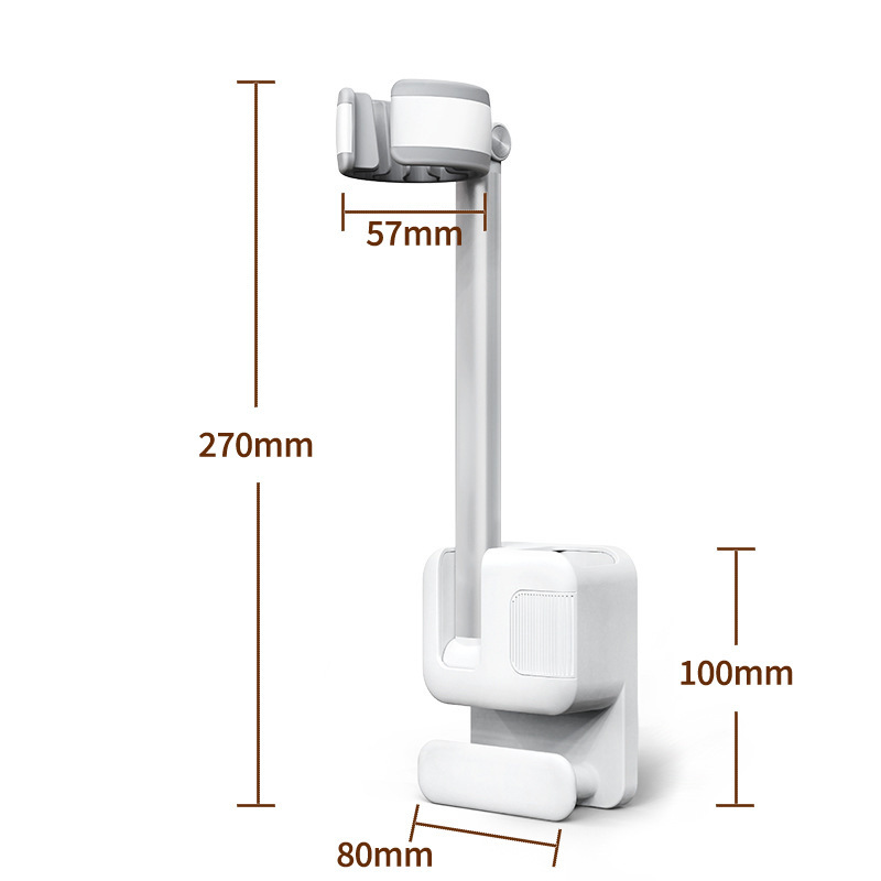[Nuevo modelo] Soporte para secador de pelo (1 unidad, blanco)