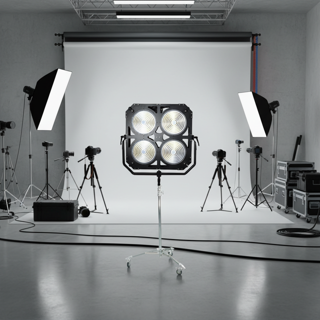 Commercial-Grade 750W Bi-Color LED Film Light | CRI80 Ra80 3500K-6000K Dimmable IP66 Waterproof Studio Light for Workshop