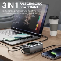 Baterías Portátiles Mini al por Mayor, Alta Potencia 35W, Carga Súper Rápida, LED Inteligente, 10000mah, Triple USB, Alta Calidad, 15 Meses de Garantía