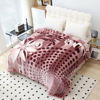 Maßgefertigte Größen zu Günstigen Preisen Koreanischer Stil Warme, Weiche und Luxuriöse Bedruckte Fleece-Decke Raschel Kunstfell-Decke