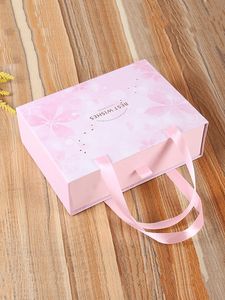 Custom Eco-Friendly Recycled Kraft Hard Rigid Cardboard Gift <strong>Box</strong> Logo Printed Drawer <strong>Sliding</strong> <strong>with</strong> Ribbon Treatment - Product Image 3