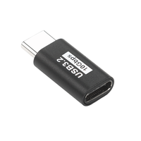 Adaptor Extender USB C, lurus 20Gbps 100W kabel ekstensi tipe-c profil rendah Thunderbolt pria ke wanita untuk perangkat USB-C