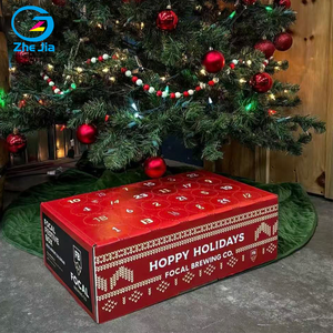 Boîte cadeau vide personnalisée pour <span class=keywords><strong>calendrier</strong></span> <span class=keywords><strong>de</strong></span> <span class=keywords><strong>l</strong></span>'<span class=keywords><strong>Avent</strong></span> <span class=keywords><strong>de</strong></span> Noë<span class=keywords><strong>l</strong></span> 24 jours, en carton, pour bière, vin, emballage <span class=keywords><strong>de</strong></span> compte à rebours, boîte d'expédition pour boissons - Product Image 5