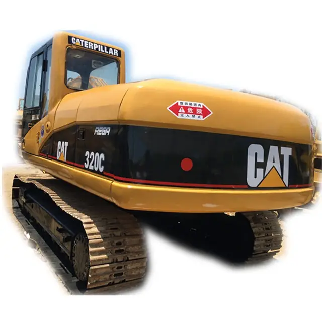 حفارة برمائية مستخدمة Cat 320C مع أحذية مسار من الألومنيوم