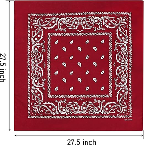 Wholesale Cheap Custom Paisley Bandana Double Sided Printed Headwear Custom Bandana Promotional <b>Gift</b> Supply Items Global - Product Image 3