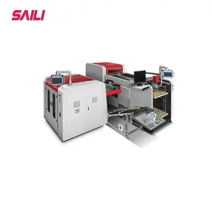 SAILI çift yönlü CNC otomatik karton kanal açma makinesi mobil kutu yapmak