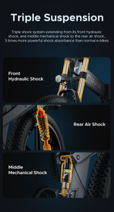 <span class=keywords><strong>ENGWE</strong></span> <span class=keywords><strong>X26</strong></span> 48V 250W 26*4,0 pulgadas neumáticos gruesos Go Off-Road bicicleta eléctrica dual aceite hidráulico bicicleta de montaña eléctrica - Product Image 4