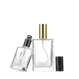 スクエア30ml50ml100ml高級空ガラススプレー香水瓶包装ガラス瓶 - Product Image 4