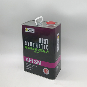 Lata de Metal Cuadrada y Rectangular Vacía de 4L para Aceite de Motor, con Asa Metálica, Impresión Offset, Superficie Lacada, Logotipo Personalizado, Venta al Por Mayor - Product Image 4