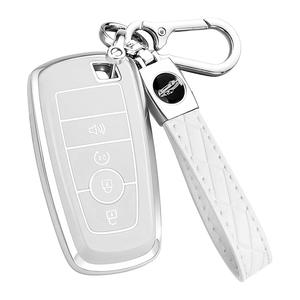 Funda para Llaves Ford - Carcasa Completa de TPU Suave con Llavero, Compatible con Explorer, Escape, Bronco, Mustang, F150, F250, F350, Ranger, <span class=keywords><strong>Lincoln</strong></span> - Product Image 1