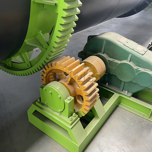 Séchoir à tambour rotatif automatique contrôlé par PLC en acier inoxydable 5T pour le séchage des amandes et l'engrais organique de fumier de volaille/bétail - Product Image 6