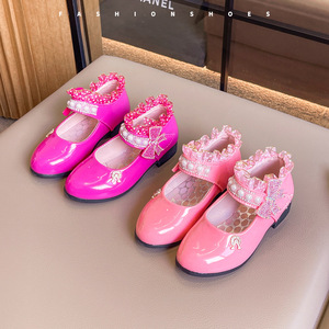 <span class=keywords><strong>Scarpe</strong></span> <span class=keywords><strong>da</strong></span> <span class=keywords><strong>ballo</strong></span> per bambine in pelle PU con suola morbida, impermeabili, traspiranti, leggere, slip-on, per feste e performance - Offerta imperdibile - Product Image 4
