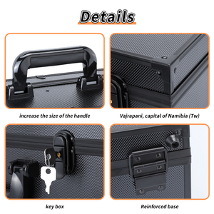 Khung nhôm thể thao slab thẻ trường hợp 4 Hàng phân loại thẻ lưu trữ cho PSA/BGS, EVA bọt kim loại thẻ kinh doanh hộp - Product Image 6