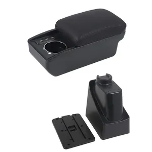 Vtear para Citroën <span class=keywords><strong>C3</strong></span> 2002-2026, Reposabrazos Multifuncional para Coche, Caja con Portavasos USB, Consola Central, Almacenamiento <span class=keywords><strong>Interior</strong></span>, Piezas de Modificación - Product Image 2
