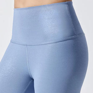 Brillo personalizado plus tamaño deporte estiramiento de las polainas de las mujeres apretado yoga <span class=keywords><strong>leggings</strong></span> para las mujeres - Product Image 4