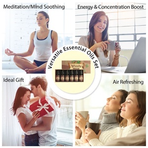 Amostra Grátis Conjunto de Óleos Essenciais <span class=keywords><strong>100</strong></span>% Puros e Naturais Agarwood, Cravo, Lavanda, Tea Tree - 6 Peças para Cuidados com a Pele e Aromaterapia para Todos os Tipos de Pele - Product Image 6