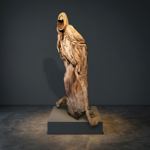 Estatua de Fantasma Artística de Madera. Figura de Arte Tallada a Mano en Madera para Decoración del Hogar, Regalo de Inauguración y Boda - Product Image 2