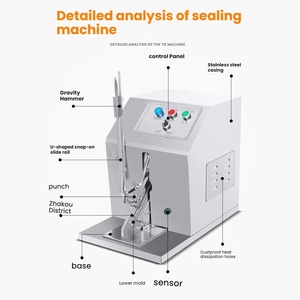 Máquina Semiautomática para Envasado de Alimentos, para Salchichas, Jamón, Bolsas de Red, Bolsas de Pan, Sellado para Envasado Auxiliar de Alimentos - Product Image 4