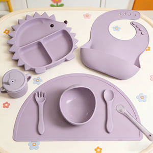 Juego de <span class=keywords><strong>Vajilla</strong></span> de Silicona para Bebé 2026, Apto para Alimentos, Libre de BPA, Juego de Platos para Niños, Caja de Regalo - Product Image 3