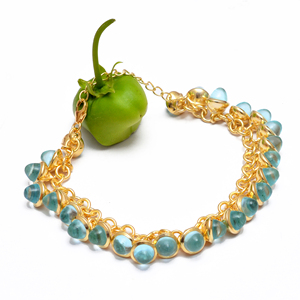 Pulsera de Topacio azul de la mejor calidad, piedra preciosa, Plata de Ley 925, fabricación de joyería de moda hecha a mano, mayorista DE CASA DE PLATA - Product Image 1